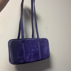 NWT Parfois Elegant Purple Suede Shoulder Bag
